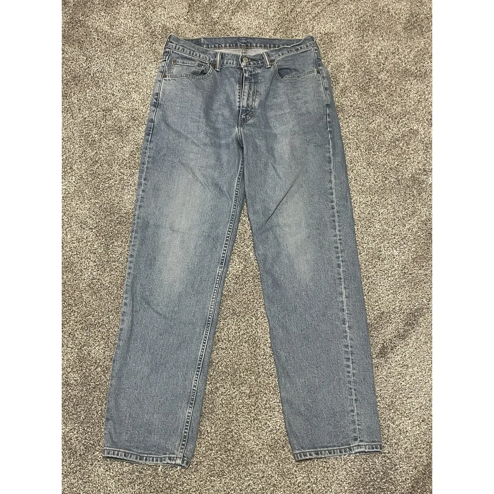 Levis 550 Jeans Mens Blue 33x32 (2003) Y2K Vintage Light Wash Distressed Relaxed